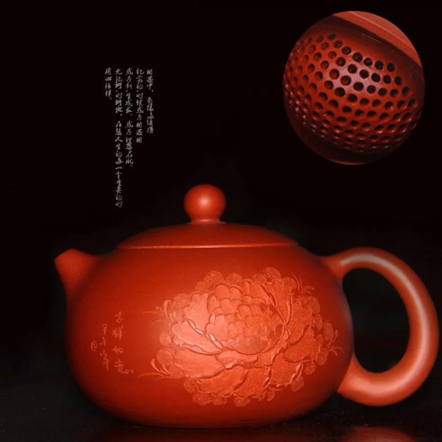 Authentic Yixing Teapots Ceramic Teapot 180ml Handmade Kung Fu Set Porcelain Kettle Peony Xishi Purple Clay Tea Pot Bouns 3 Cups
Authentic Yixing Teapots Ceramic Teapot 180ml Handmade Kung Fu Set Porcelain Kettle Peony Xishi Purple Clay Tea Pot Bouns 3 Cups