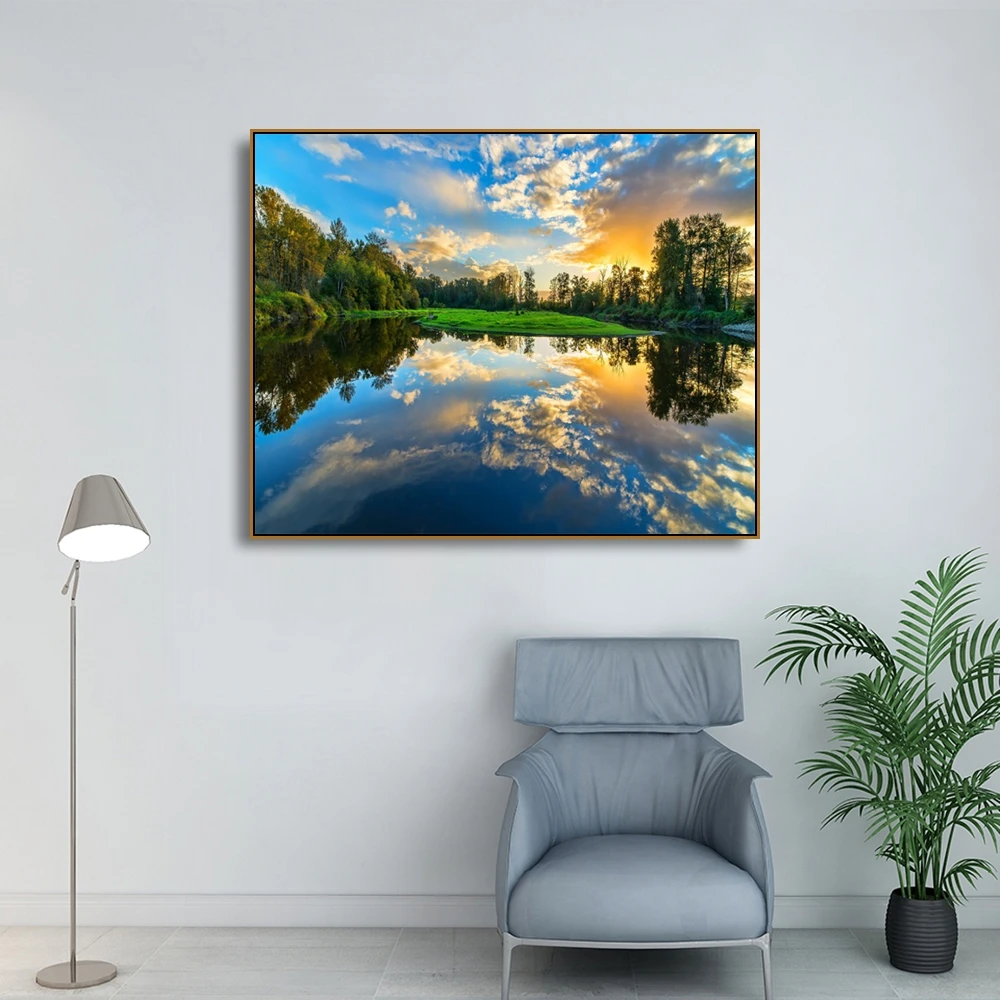 Modern Lake Scenery Poster Home Decor Canvas Painting Poster And Print Wall Art Picture For Living Room Bedroom Home Decoration
Modern Lake Scenery Poster Home Decor Canvas Painting Poster And Print Wall Art Picture For Living Room Bedroom Home Decoration