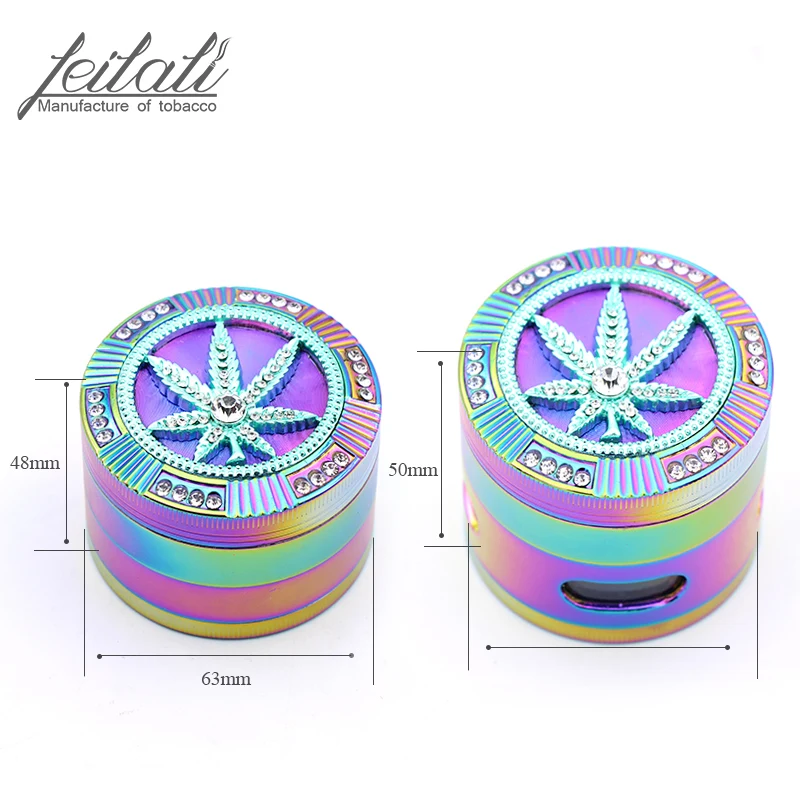 New four-layer ice blue metal tobacco grinder, fashionable belt drill tobacco grinder, portable cigarette grinder, free delivery
New four-layer ice blue metal tobacco grinder, fashionable belt drill tobacco grinder, portable cigarette grinder, free delivery
