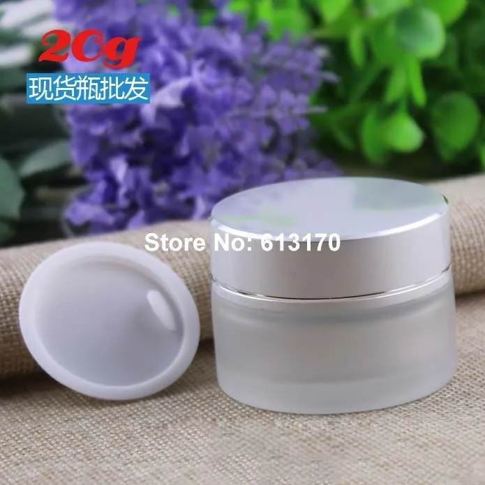 20ml 20g Glass empty cream Jar with Silver lid cosmetic packing Container frosted Clear refillable jars 10pc/lot
20ml 20g Glass empty cream Jar with Silver lid cosmetic packing Container frosted Clear refillable jars 10pc/lot