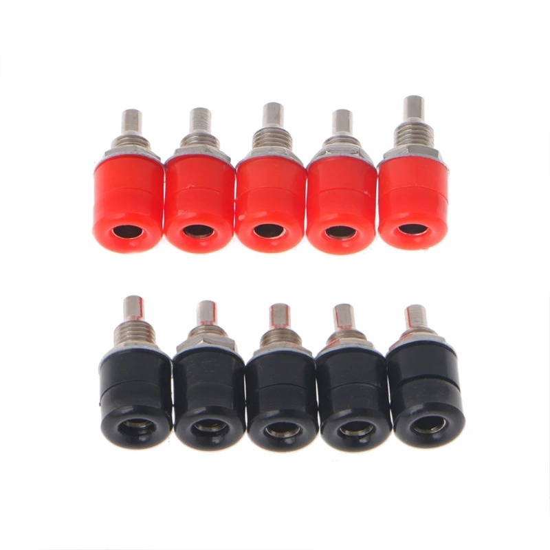 OOTDTY 10 Pcs 4mm Female Banana Plug Socket Connector Binding Post Amplifier Terminal
OOTDTY 10 Pcs 4mm Female Banana Plug Socket Connector Binding Post Amplifier Terminal