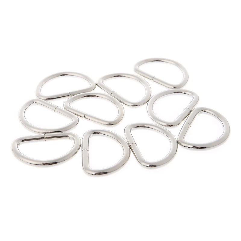 THINKTHENDO 10pcs 32mm Metal Half Round Shaped Non Welded D Ring For Backpacks Straps Bags
THINKTHENDO 10pcs 32mm Metal Half Round Shaped Non Welded D Ring For Backpacks Straps Bags