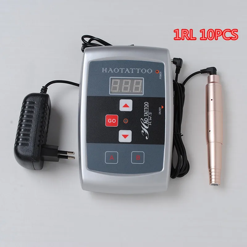 Тату ручка для перманентного макияжа с 10 шт. игл|tattoo machine kit|machine kitmachine tattoo kit |