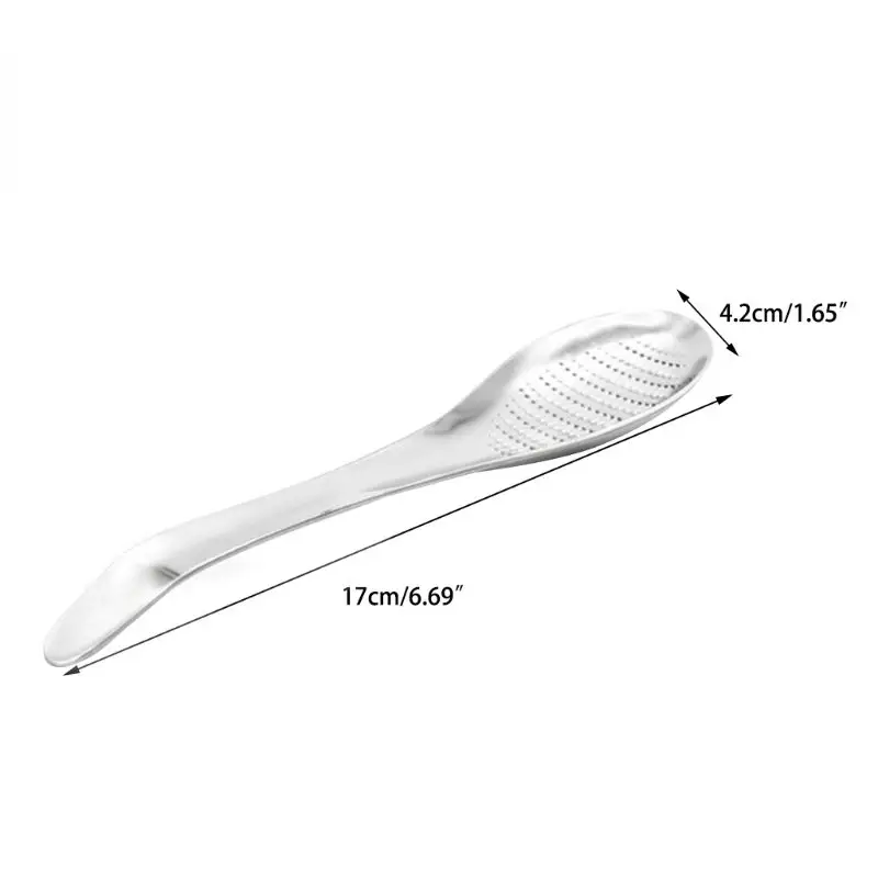 Ginger Grater Spoon Stainless Steel Ginger Tea Spoon Garlic Grater Lemon Zester For Home Kitchen Fruit Vegetable Tool
Ginger Grater Spoon Stainless Steel Ginger Tea Spoon Garlic Grater Lemon Zester For Home Kitchen Fruit Vegetable Tool