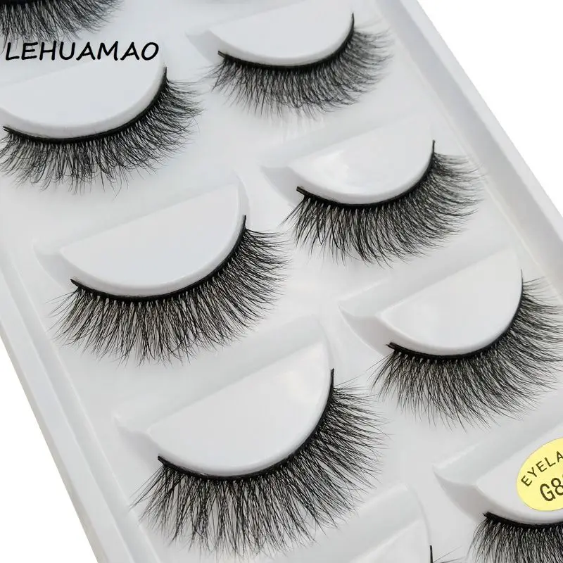 LEHUAMAO 3D Soft Mink False Lashes 5 Pairs/Set Eyelashes Handmade Luxurious Eyelash Makeup Kit Professional Lashes Maquiagem
LEHUAMAO 3D Soft Mink False Lashes 5 Pairs/Set Eyelashes Handmade Luxurious Eyelash Makeup Kit Professional Lashes Maquiagem