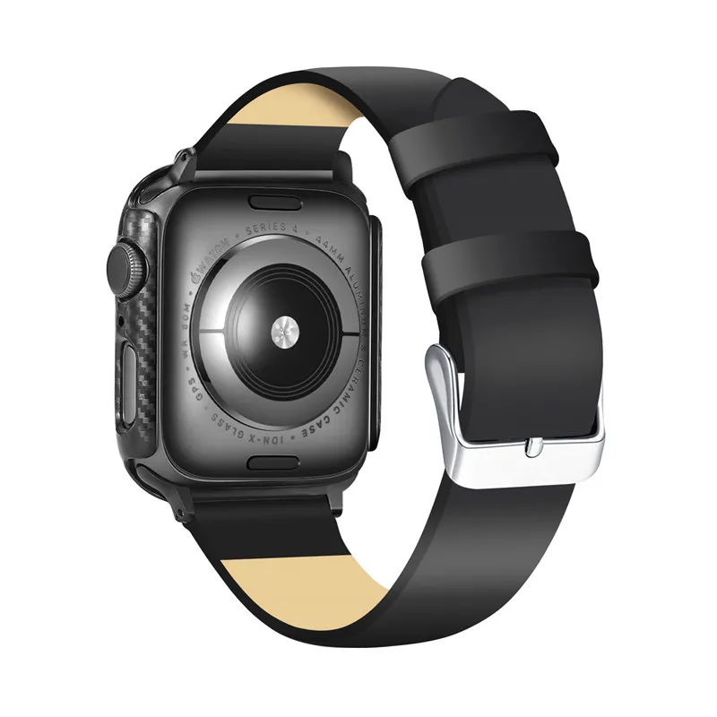 Ультратонкий чехол из углеродного волокна для Apple Watch Series 4 3 2 iWatch 38 мм 42 40 44 |