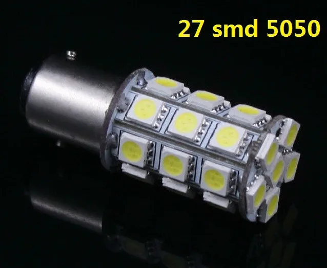 Новое поступление 1 шт. 1157 27smd 5050 Белый Красный цвет супер яркость стояночного