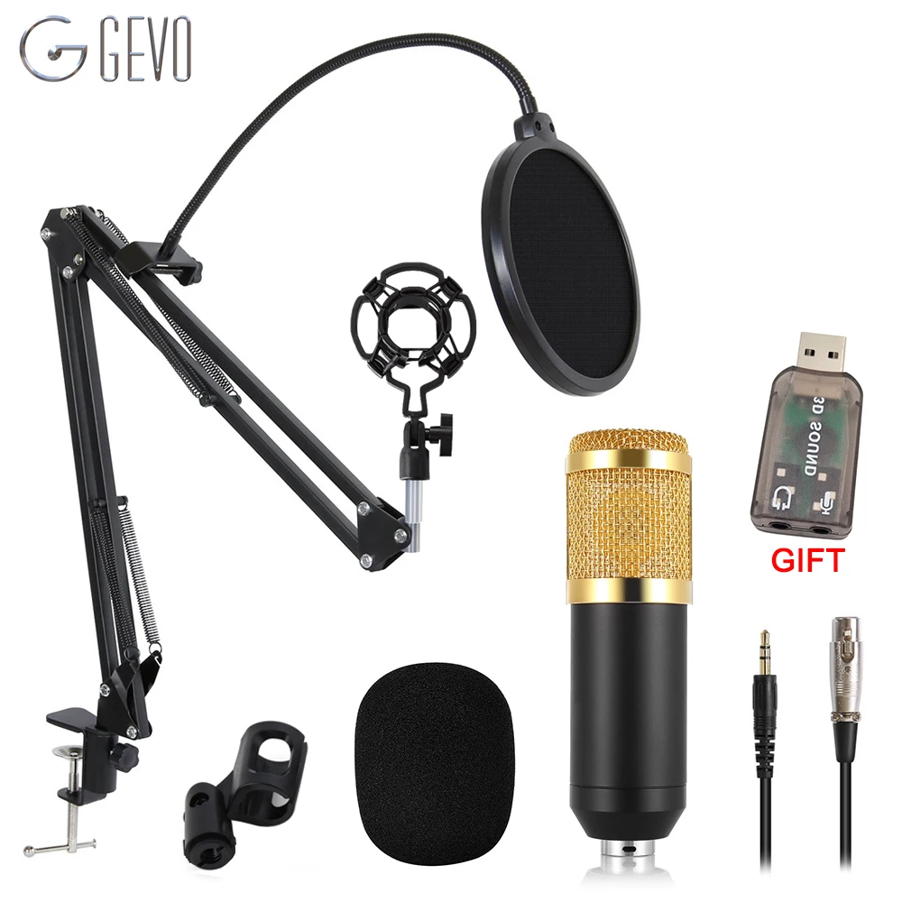 GEVO BM 800 микрофон для подключения к компьютеру Студийный конденсаторный микрофон караоке BM800 и поп-фильтр NB 35 держатель кронштейн для фантомн...
GEVO BM 800 микрофон для подключения к компьютеру Студийный конденсаторный микрофон караоке BM800 и поп-фильтр NB 35 держатель кронштейн для фантомн...