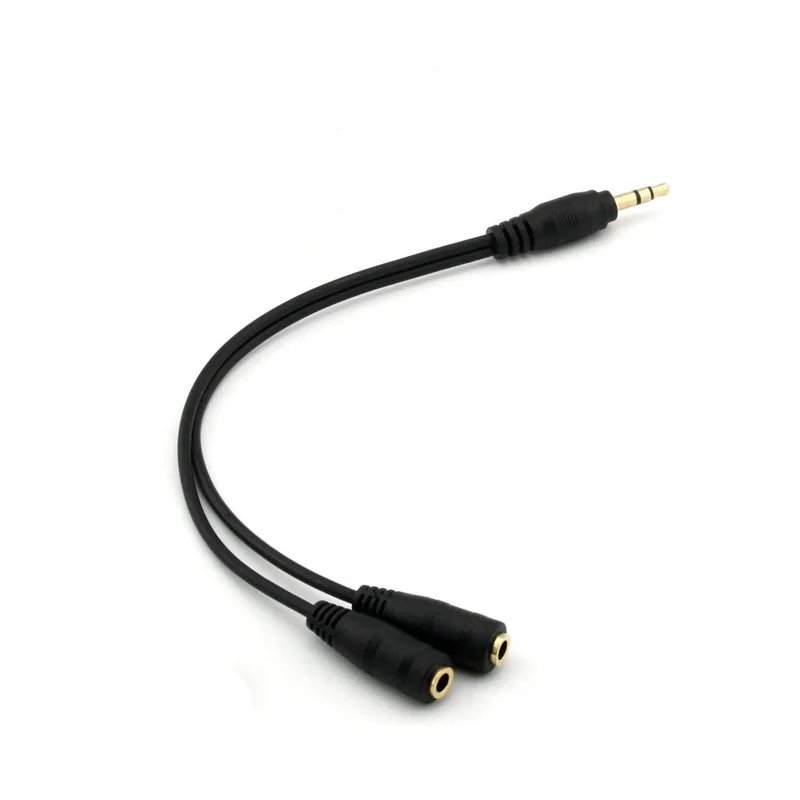 Gold Plated 3.5mm Stereo Jack Splitter Cable Adapter Connectors 3.5mm Male To 2 X Female for Connecting External Speakers 1PC
Gold Plated 3.5mm Stereo Jack Splitter Cable Adapter Connectors 3.5mm Male To 2 X Female for Connecting External Speakers 1PC