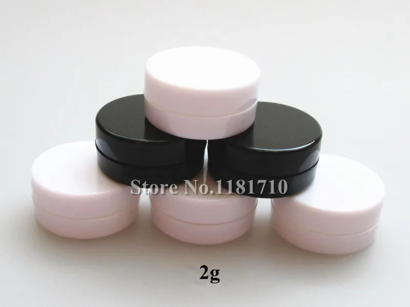 Fedex Free shipping -1000pcs 2g plastic jars, small round black white cream jars,2ml refillable bottle cosmetic container
Fedex Free shipping -1000pcs 2g plastic jars, small round black white cream jars,2ml refillable bottle cosmetic container