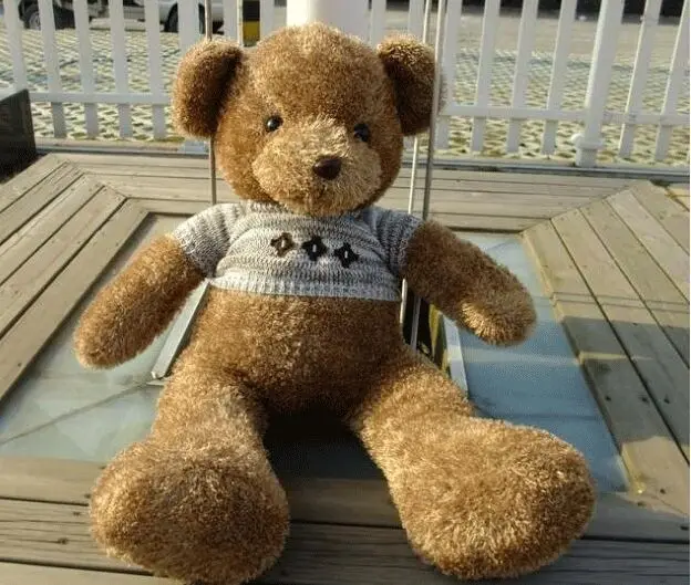 lovely brown teddy bear sweater bear plush toy soft throw pillow, birthday gift w5419
lovely brown teddy bear sweater bear plush toy soft throw pillow, birthday gift w5419
