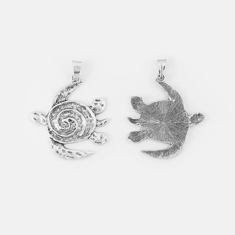 3pcs Large Hammered Swirl Spiral Turtles Tortoise Charms Pendants DIY Jewellery Making Finding 57*59mm
3pcs Large Hammered Swirl Spiral Turtles Tortoise Charms Pendants DIY Jewellery Making Finding 57*59mm