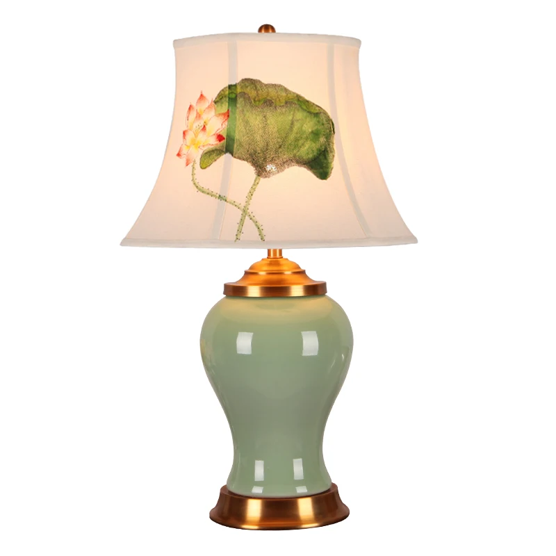 Lotus Ceramic Dimmer Table Lamp Foyer Bedroom Study Parlor Modern Europe Porcelain Desk Light H 66cm
Lotus Ceramic Dimmer Table Lamp Foyer Bedroom Study Parlor Modern Europe Porcelain Desk Light H 66cm