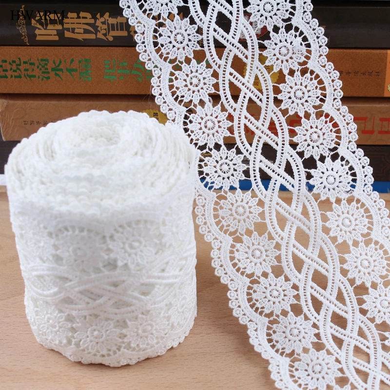 10yard white african lace fabric ribbon wedding decoration trim DIY Water soluble milk silk lace embroidery hollow lace stretch
10yard white african lace fabric ribbon wedding decoration trim DIY Water soluble milk silk lace embroidery hollow lace stretch