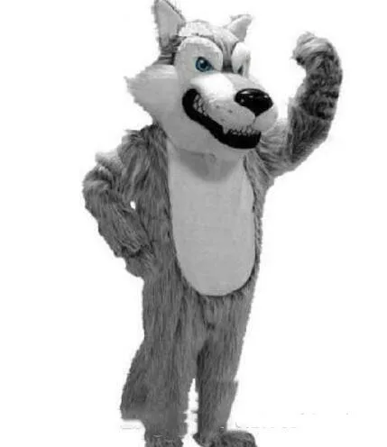 new High Quality (long hair) Grey Wolf Mascot Costume Adult Size Wolf Cartoon Character Costumes Party Costume Halloween Fancy
new High Quality (long hair) Grey Wolf Mascot Costume Adult Size Wolf Cartoon Character Costumes Party Costume Halloween Fancy