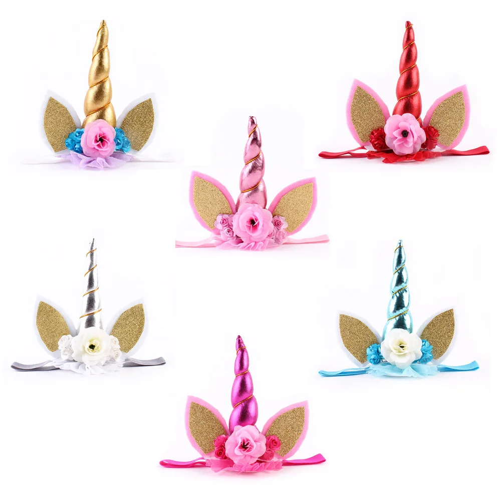 10ps/lot girl Unicorn Headbands with Pony Ear and Rose Flower Animal Unicorn Party Stretch Headband for Girls Gift
10ps/lot girl Unicorn Headbands with Pony Ear and Rose Flower Animal Unicorn Party Stretch Headband for Girls Gift