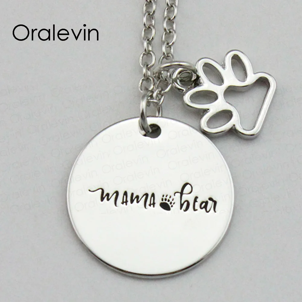 Hot Sale MAMA BEAR Inspirational Hand Stamped Engraved Custom Pendant Necklace for Women Nice Gift Jewelry,10Pcs/Lot, #LN2012
Hot Sale MAMA BEAR Inspirational Hand Stamped Engraved Custom Pendant Necklace for Women Nice Gift Jewelry,10Pcs/Lot, #LN2012