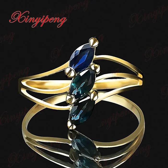 xinyipeng18K gold inlaid real natural sapphire ring fine jewelry for women wedding gifts
xinyipeng18K gold inlaid real natural sapphire ring fine jewelry for women wedding gifts