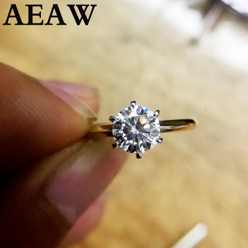 100% 18K Au750 Yellow Gold 1ct Moissanite Engagement Diamond Ring D Color VVS With National Certificate For Women
100% 18K Au750 Yellow Gold 1ct Moissanite Engagement Diamond Ring D Color VVS With National Certificate For Women