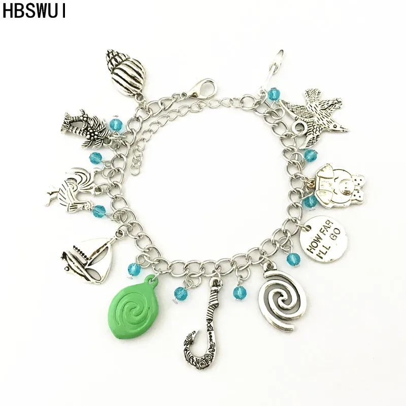HBSWUI Moana Charm Bracelet Classic Anime TV Movie High Quality Fashion Metal Jewelry Cosplay Gifts for Woman Girl Men
HBSWUI Moana Charm Bracelet Classic Anime TV Movie High Quality Fashion Metal Jewelry Cosplay Gifts for Woman Girl Men
