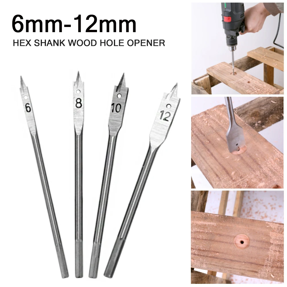Electric Woodworking Flat Drill Hexagonal Handle Hole Opener Wood Drill Bits Durable Tool Sets For Carpentry
Electric Woodworking Flat Drill Hexagonal Handle Hole Opener Wood Drill Bits Durable Tool Sets For Carpentry
