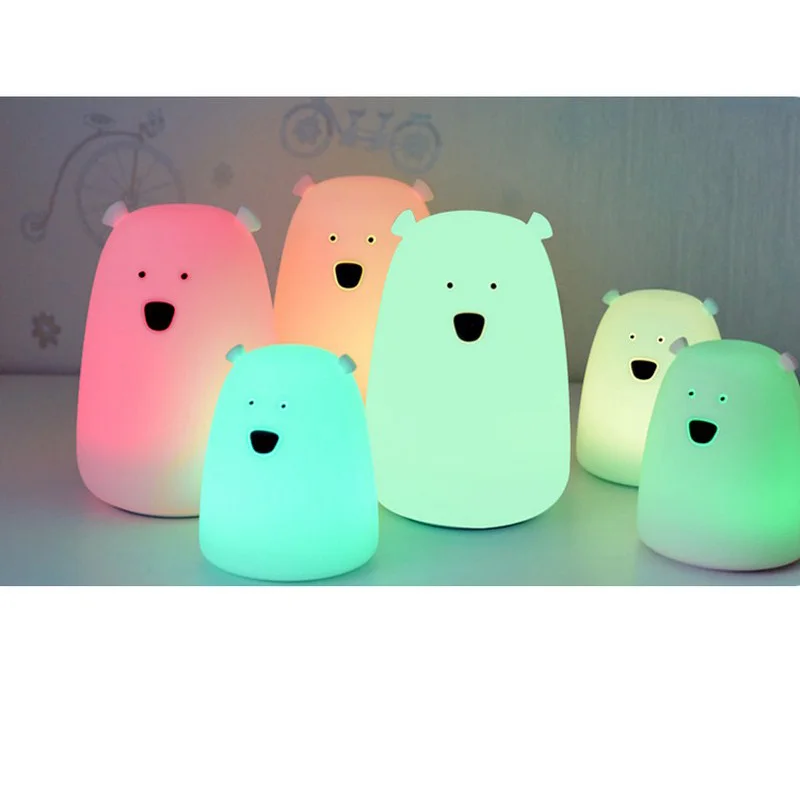 Bedroom Light Colorful Beer Night Light Silicone Light Bear Shape LED Light Touch Sensor Color Changing 2 Modes Night Lamp
Bedroom Light Colorful Beer Night Light Silicone Light Bear Shape LED Light Touch Sensor Color Changing 2 Modes Night Lamp