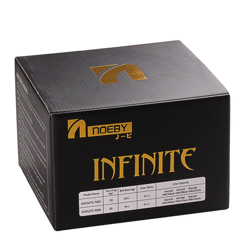 NOEBY INFINITE 7000/9000 Spinning Fishing Reel 4.1:1 Carrete Pesca Carretilha Carp Fishing Reel Moulinet Peche Spinning Reels