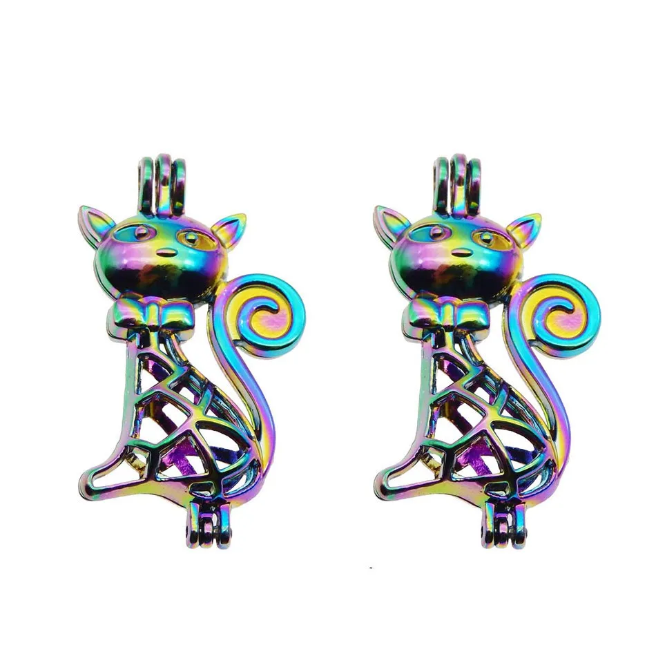 Rainbow Color Zinc Alloy Pearl Cage Pendants Aromatherapy Animal Kitty Essential Oil Diffuser Jewelry Necklace DIY Jewelry
Rainbow Color Zinc Alloy Pearl Cage Pendants Aromatherapy Animal Kitty Essential Oil Diffuser Jewelry Necklace DIY Jewelry