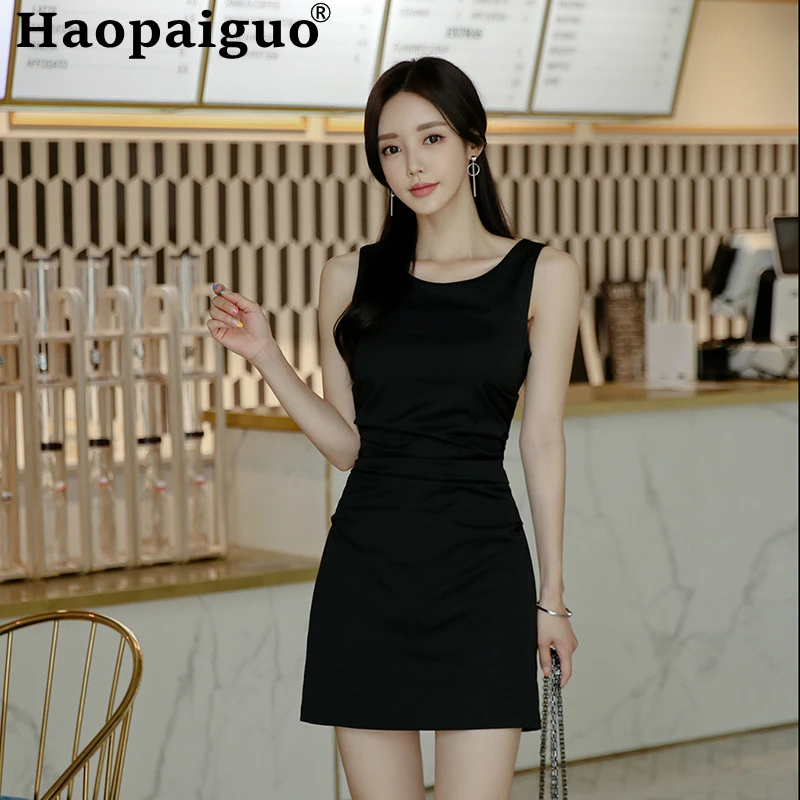 2019 Summer Clothes for Women Sleeveless Mini OL Office Work Dress Women Black Casual Mini Dress Plus Size Sukienka Letnia Robe
2019 Summer Clothes for Women Sleeveless Mini OL Office Work Dress Women Black Casual Mini Dress Plus Size Sukienka Letnia Robe
