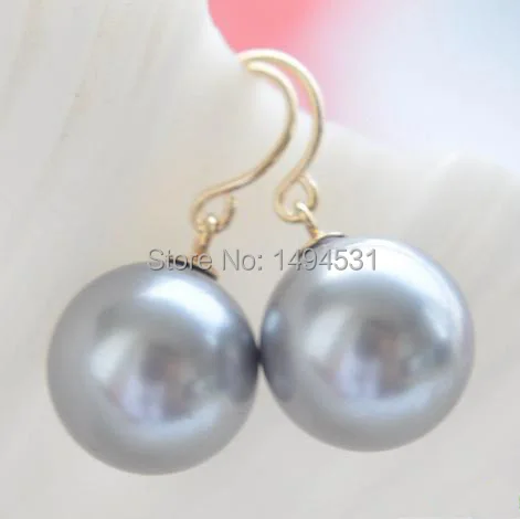 Wholesale Pearl Jewelry 12MM Gray Round South Sea Shell Pearl Dangle Earrings XZN15
Wholesale Pearl Jewelry 12MM Gray Round South Sea Shell Pearl Dangle Earrings XZN15