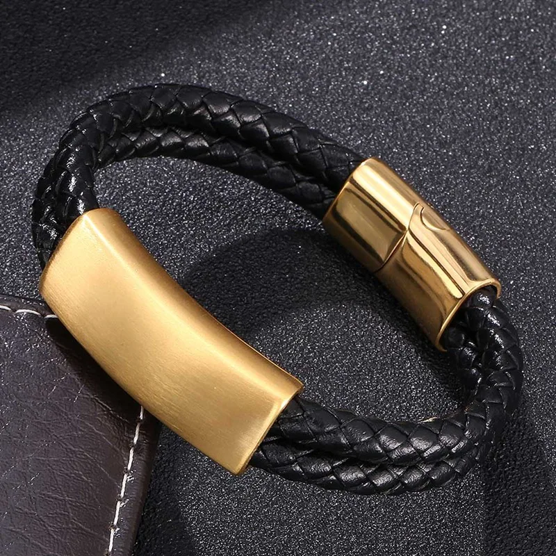 Luxury Charm Rope Fashion Braided Bracelets Black Leather Men Bracelet Punk Bangles Wristband Accessories BB0320
Luxury Charm Rope Fashion Braided Bracelets Black Leather Men Bracelet Punk Bangles Wristband Accessories BB0320