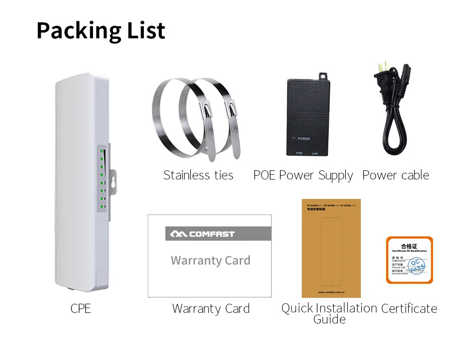 Long Range 1-3KM Wireless Outdoor CPEs WIFI 2.4GHz 300Mbps AP WIFI Repeater Access Point Bridge WIFI Extender Client WIFI Router
Long Range 1-3KM Wireless Outdoor CPEs WIFI 2.4GHz 300Mbps AP WIFI Repeater Access Point Bridge WIFI Extender Client WIFI Router