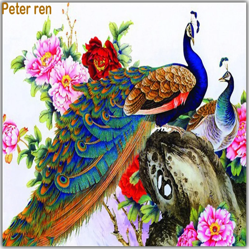 Peter ren Diy diamond painting cross stitch kit square diamond mosaic crystal Full icon diamond embroidery Peacock peony flower
Peter ren Diy diamond painting cross stitch kit square diamond mosaic crystal Full icon diamond embroidery Peacock peony flower