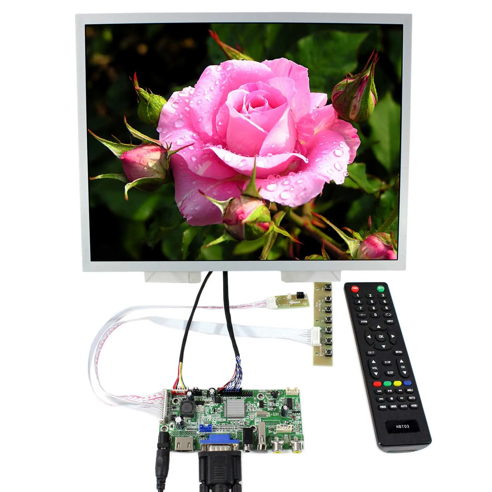 HD MI VGA 2AV USB Audio LCD Driver Board 15inch LQ150X1LG96 1024x768 LCD Display
HD MI VGA 2AV USB Audio LCD Driver Board 15inch LQ150X1LG96 1024x768 LCD Display