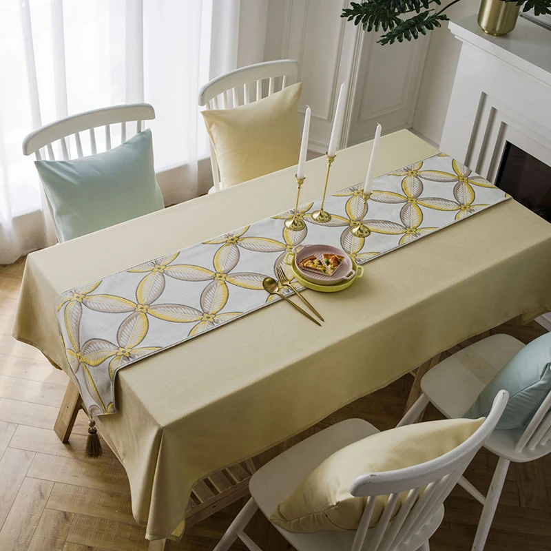 Fashion Modern Table Runner Colorful Jacquard Runner With Tassels Embroidered Table Runner Bed Runner Yellow Green
Fashion Modern Table Runner Colorful Jacquard Runner With Tassels Embroidered Table Runner Bed Runner Yellow Green