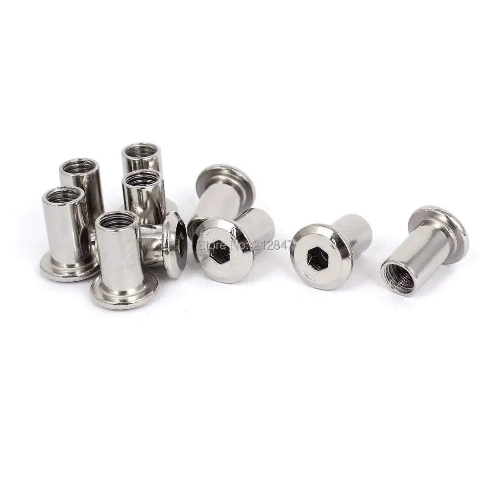 10 Pcs M8 x 20mm Rivet Hex Socket Head Cap Screw Insert Barrel Nuts Fasteners Nuts
10 Pcs M8 x 20mm Rivet Hex Socket Head Cap Screw Insert Barrel Nuts Fasteners Nuts