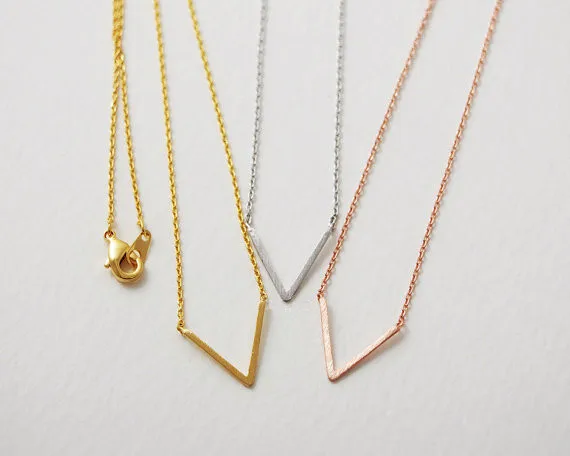 Fashion Classic "V" Pendant Geometry Necklaces Zinc alloy Material Three Color Optional
Fashion Classic "V" Pendant Geometry Necklaces Zinc alloy Material Three Color Optional