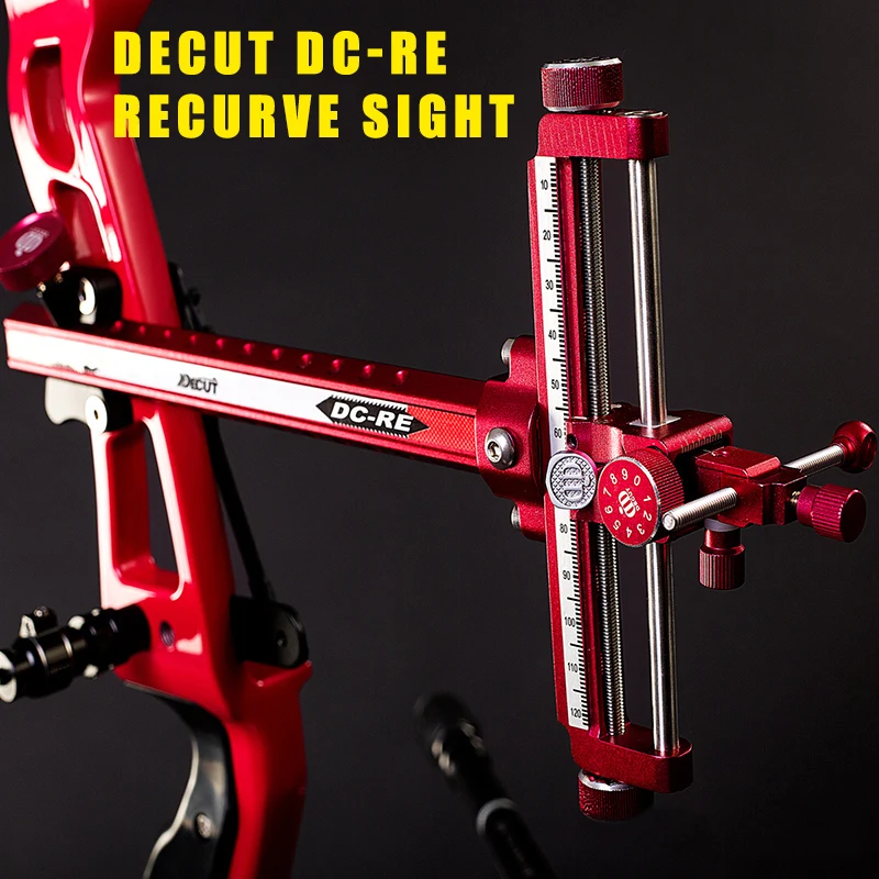 Decut recurve target bow sight archery competition aluminum alloy cnc fine adjustment bow accessory sight scope with four color
Decut recurve target bow sight archery competition aluminum alloy cnc fine adjustment bow accessory sight scope with four color