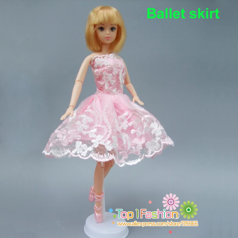 1 Pcs white pink Ballet dress For Barbie Doll short Mini Dress Birthday Gift for baby girl
1 Pcs white pink Ballet dress For Barbie Doll short Mini Dress Birthday Gift for baby girl