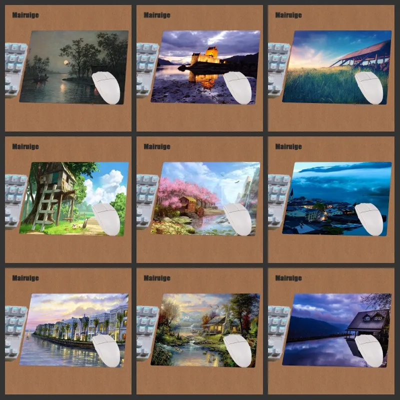 Mairuige Small Size 22x18/25x20/x29x25cm Landscape Mouse Pad Design Natural Rubber Mouse Pad Game Pad
Mairuige Small Size 22x18/25x20/x29x25cm Landscape Mouse Pad Design Natural Rubber Mouse Pad Game Pad