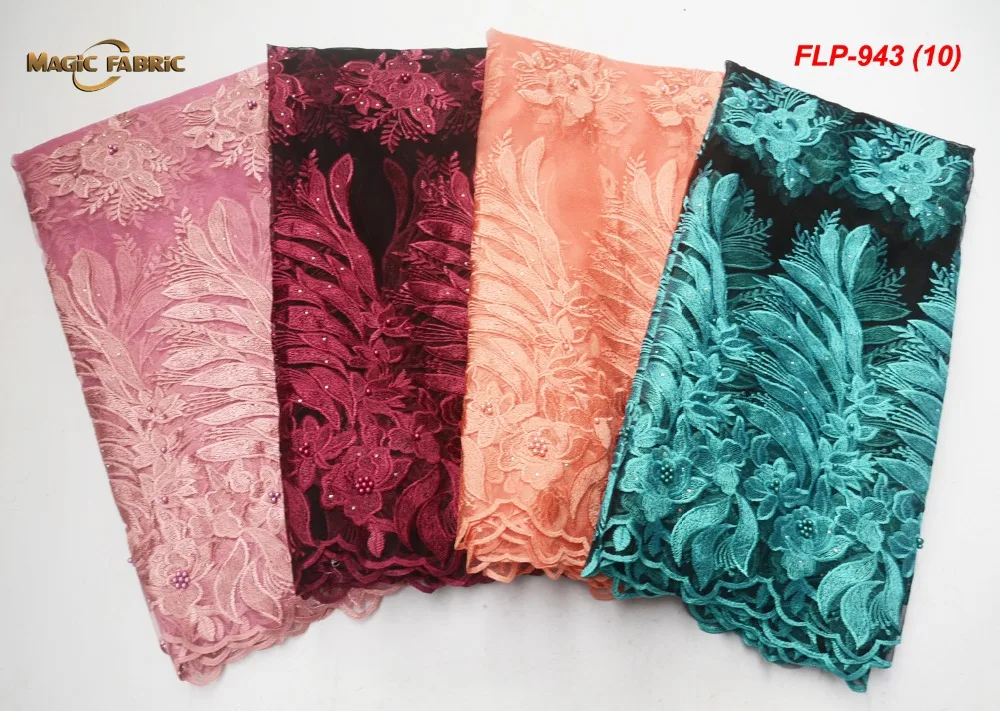 African Lace Fabric 2019 High Quality Lace With Beads Fashion French Tulle Lace Fabric For Party Dresses FLP-943
African Lace Fabric 2019 High Quality Lace With Beads Fashion French Tulle Lace Fabric For Party Dresses FLP-943