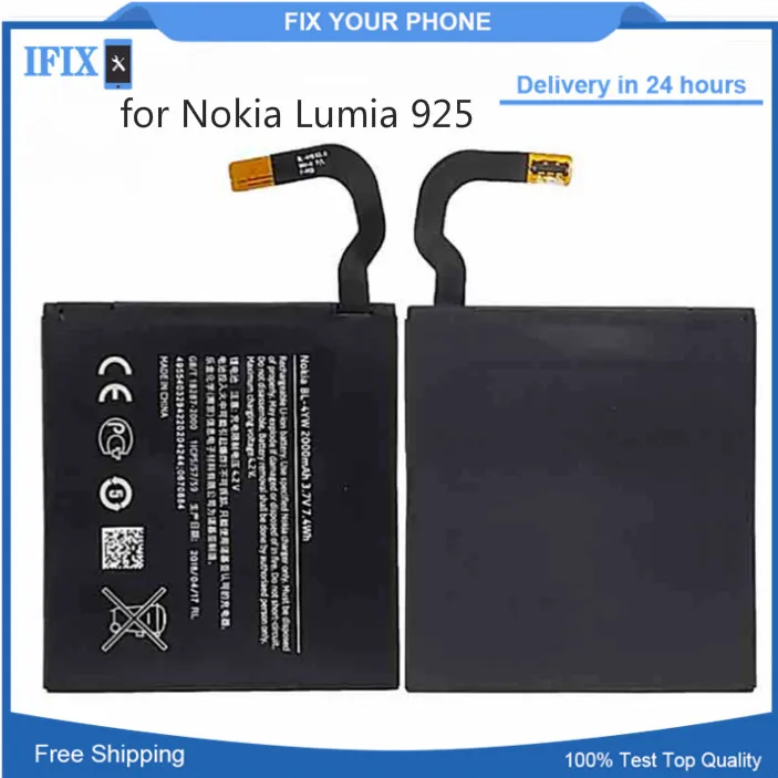 2000 мАч для Nokia Lumia 925 925T батарея 922 RM-893 RM-892 Подиум RM 892 893 955 литий-ионная полимерная |