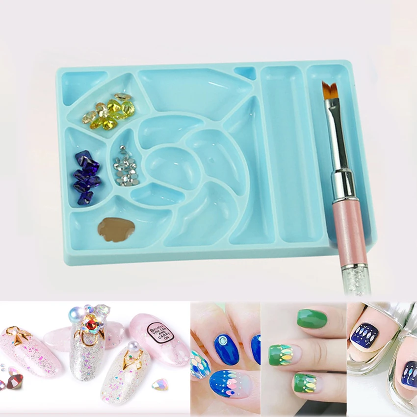 Nail Art Painting Palette Plastic Polish Color Mixing Plate Dish Manicure Equipment Supply Drawing Gel Polish File Brush Tools
Nail Art Painting Palette Plastic Polish Color Mixing Plate Dish Manicure Equipment Supply Drawing Gel Polish File Brush Tools
