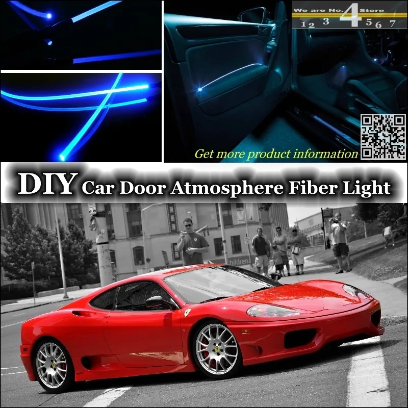 Тюнинг освещения для салона Ferrari 360 Modena, волоконно-оптический ленточный светильник для внутренней панели двери
Тюнинг освещения для салона Ferrari 360 Modena, волоконно-оптический ленточный светильник для внутренней панели двери
