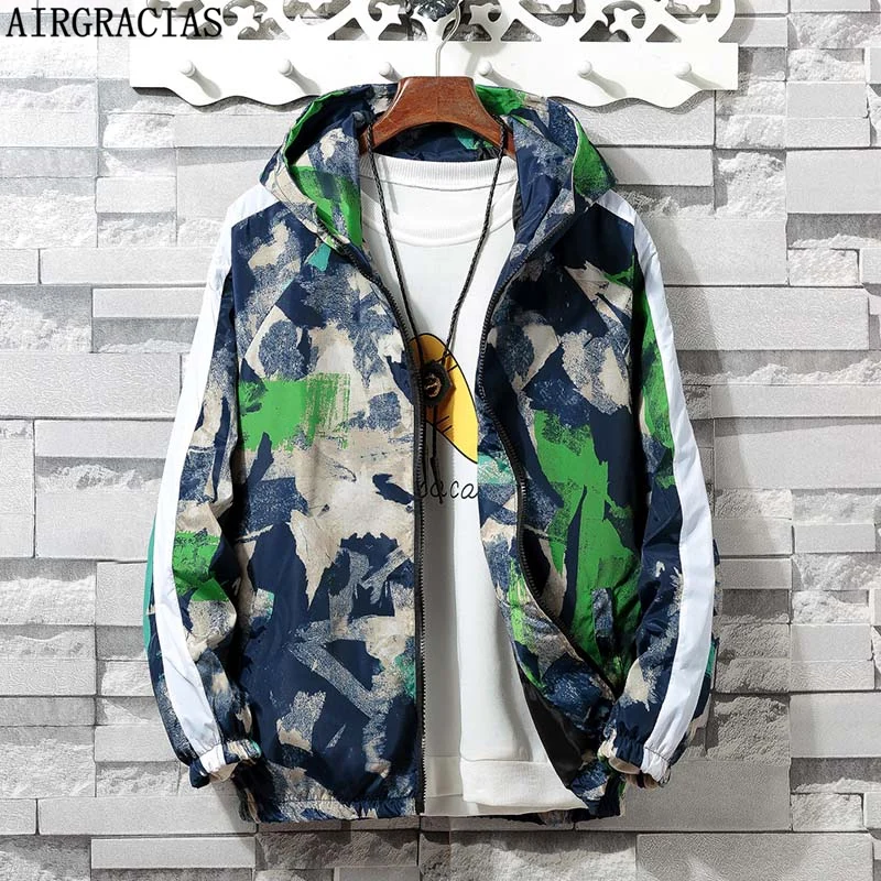 AIRGRACIAS 2019 New Autumn Jacket Men Fashion Camouflage Outerwear Windbreaker Men' s Thin Jackets Hooded Casual Sporting Coat
AIRGRACIAS 2019 New Autumn Jacket Men Fashion Camouflage Outerwear Windbreaker Men' s Thin Jackets Hooded Casual Sporting Coat