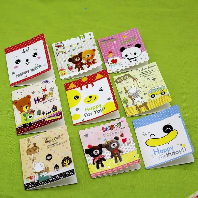 100pcs/lot Cute Cartoon Small Greeting Cards Children School Graduation Gift Cards Kisd Birthday Party Greeting Card
100pcs/lot Cute Cartoon Small Greeting Cards Children School Graduation Gift Cards Kisd Birthday Party Greeting Card