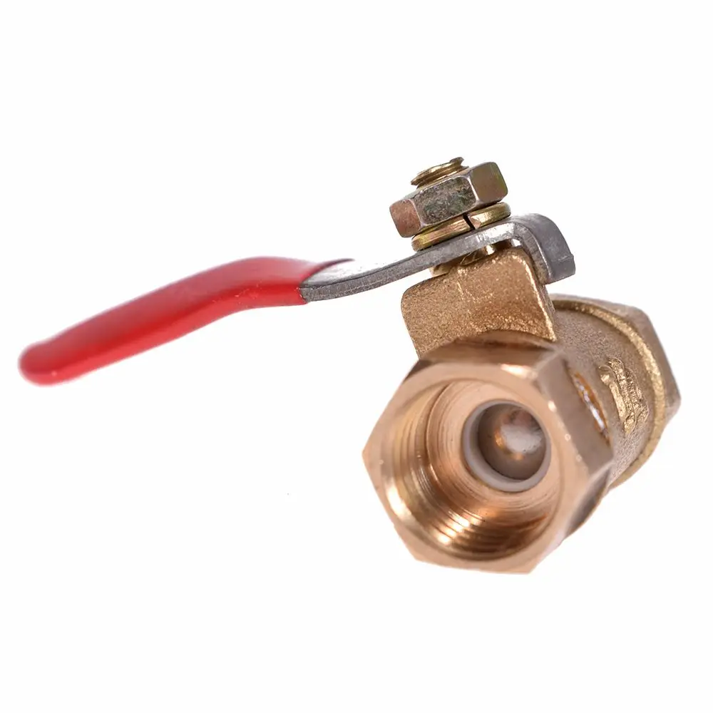1/4inch 12mm F/F Thread Brass Ball Valve Red Lever Handle Port Connector Faucet Water Filter Adapter Using for Water Oil Gas
1/4inch 12mm F/F Thread Brass Ball Valve Red Lever Handle Port Connector Faucet Water Filter Adapter Using for Water Oil Gas