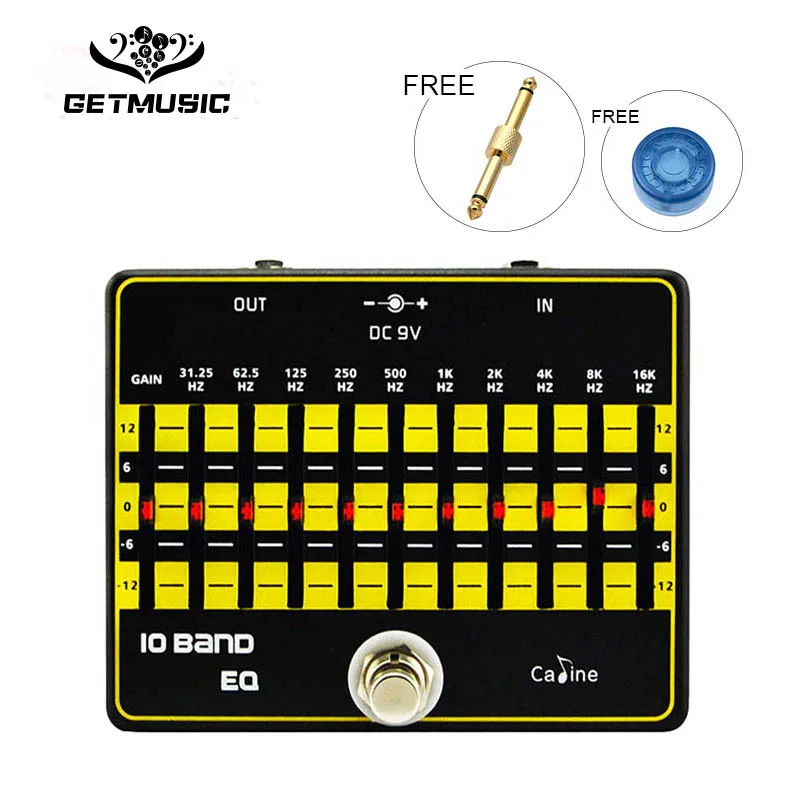 Caline CP-24 10 Band EQ True Bypass Design Guitar Effect Pedal with Free Connector
Caline CP-24 10 Band EQ True Bypass Design Guitar Effect Pedal with Free Connector