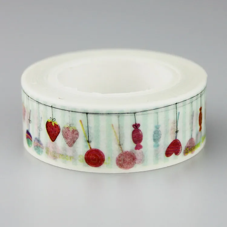 1.5cm Lovely Lollipop Washi Tape DIY decoration Scrapbooking Sticker Label Masking Tape School Office Supply
1.5cm Lovely Lollipop Washi Tape DIY decoration Scrapbooking Sticker Label Masking Tape School Office Supply