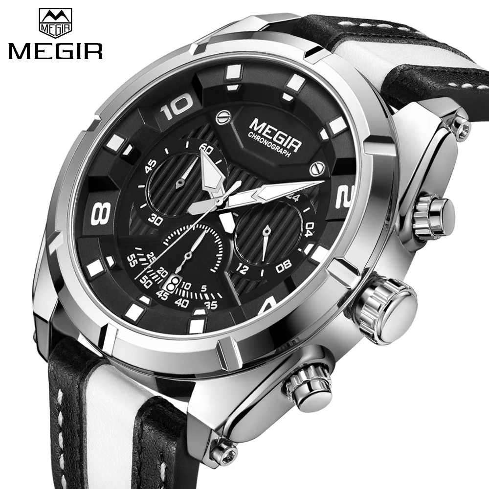 MEGIR Top Brand Men Creative Big Dial Luxury Fashion Quartz Wristwatches Waterproof Sports Watches Men's Clock Relogio Masculino
MEGIR Top Brand Men Creative Big Dial Luxury Fashion Quartz Wristwatches Waterproof Sports Watches Men's Clock Relogio Masculino